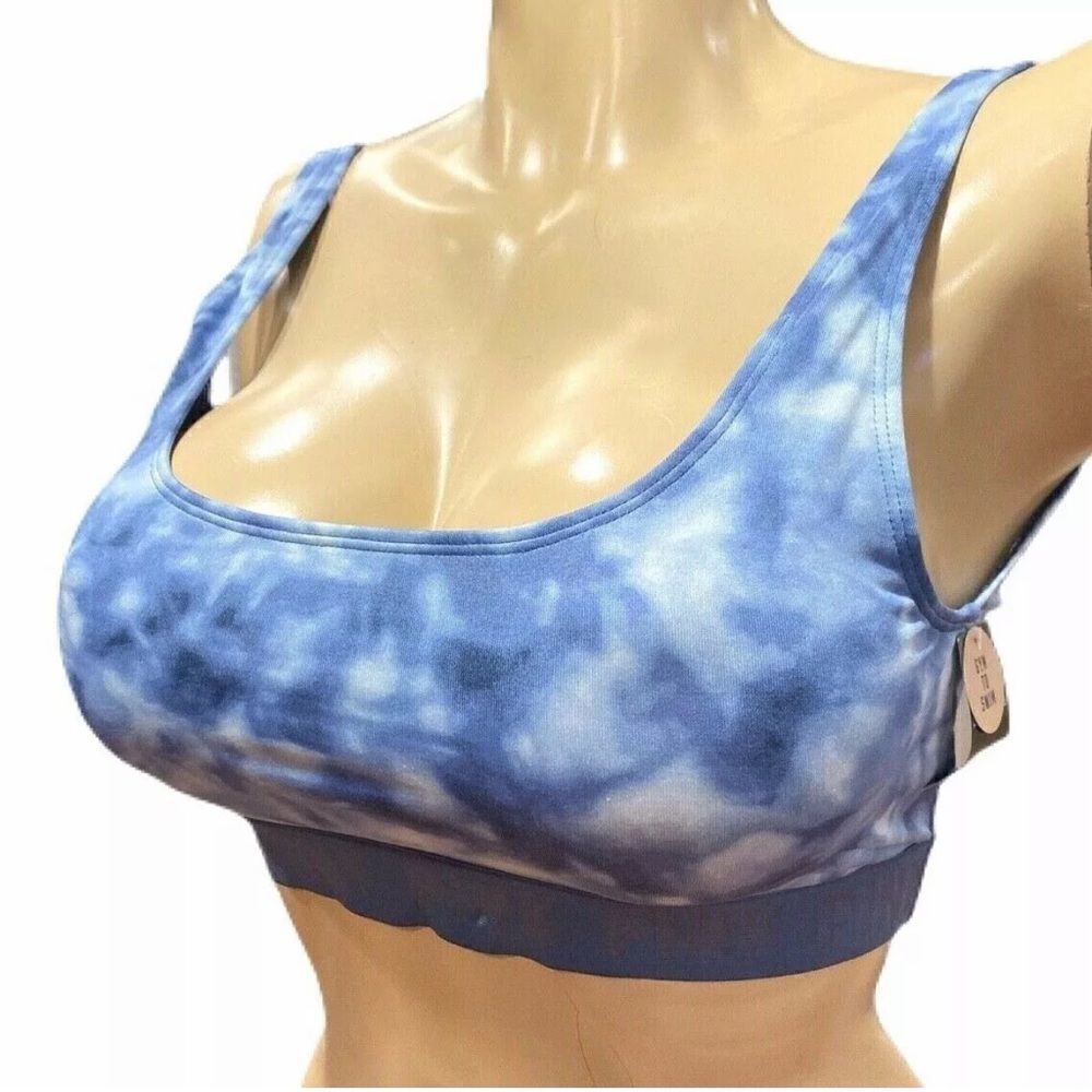Victoria's Secret Pink Ultimate Gym to Swim Removable Padding Sports Bra Blue
